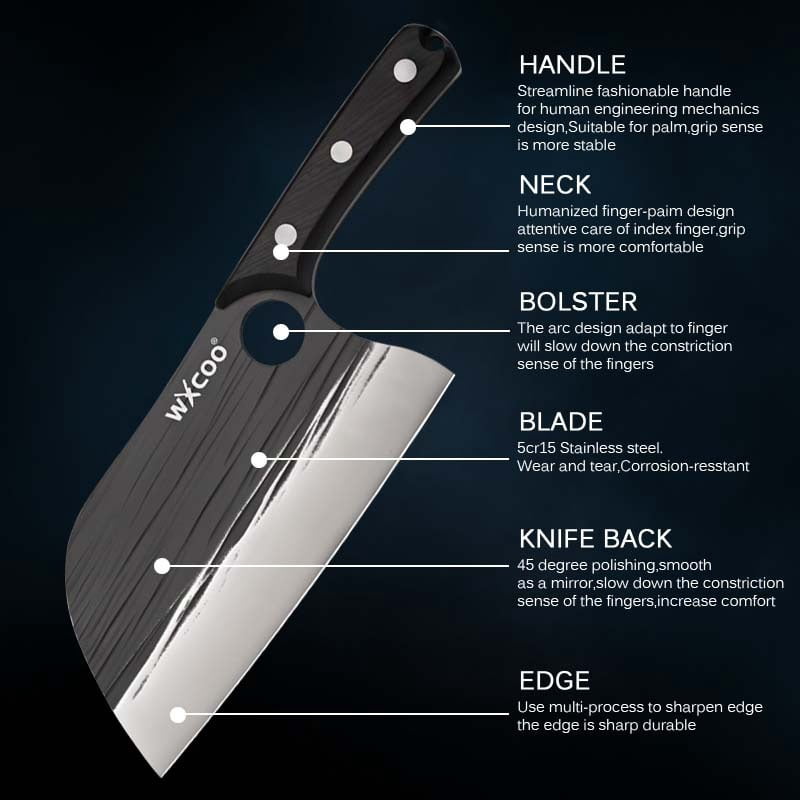 1PC/2PCS Stainless Steel Boning Knife Household Cooking Tools Meat Cleaver Knife Butcher Knife Utility Knife Kitchen Chef Knife Cooking Knife For Kitchen Convenience Vegetable Chopper