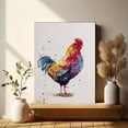 thumbnail image 6 of Qisvanset Rooster Watercolor Canvas Wall Art 15.75x11.81 INCHES, 6 of 8