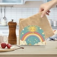 thumbnail image 2 of Yayeee Napkin Holder for Table Kitchen Paper Tissue Organization, Retro Beige Rainbow, 2 of 8