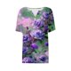 thumbnail image 5 of Fiudx Camisetas para Mujer Blusa de Manga Corta Estampada a La Moda para Mujer, Blusas Informales con Cuello En V, 5 of 5