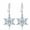 silvera, variant on Flash SaleSnowflake/Christmas Tree Dangle Earrings G23 Pure Titanium Ear Hook For Sensitive Ears Fashion Lightblue Crystal Winter Party Whitegold Plated Flower