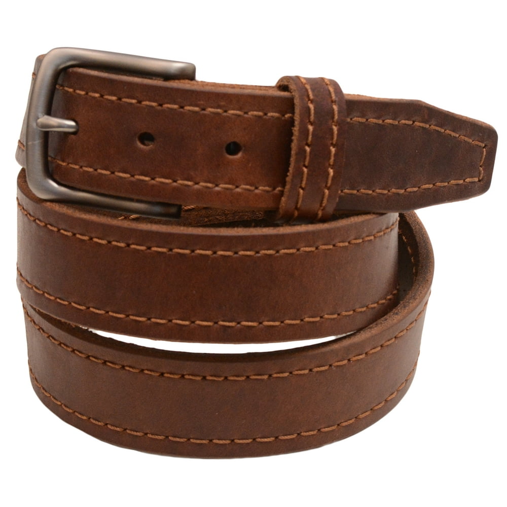 Orion Belt Company - Mens 1 3/8 Walnut Re-Tanned Leather Belt Brown ...
