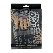 Candie Couture Brush Set with Cosmetic Bag 5pc Black