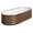 Brown, variant on SnugNiture 2-Pack 4x2x1.5 FT Extra-Deep Raised Garden Bed, Galvanized Metal Planter Box for Vegetables, Tomatoes, Herbs, Brown