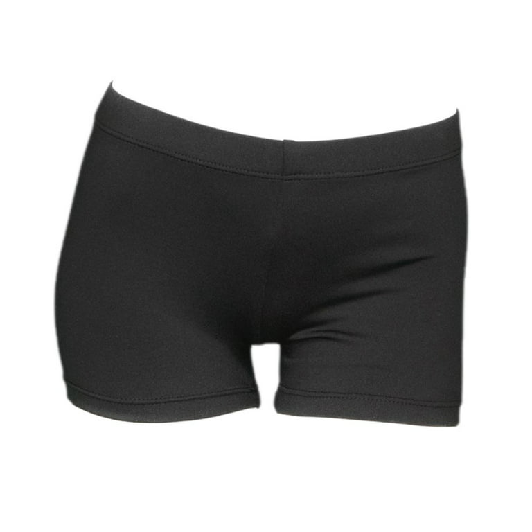 Women Shiny Booty Shorts Wet Look Rave Dance Shorts Pants Underwear  Nightclub Black S 