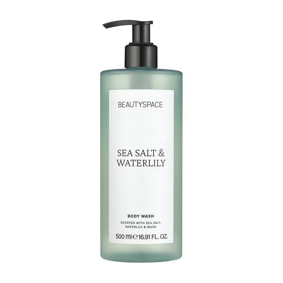 BEAUTYSPACE Sea Salt And Waterlily Body Wash, 16.91 fl oz