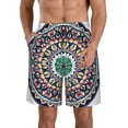 thumbnail image 1 of Fotbe Colorful With Blue Oriental Trajes de Baño Estampados para Hombre, Shorts de Verano de Secado Rápido, Ropa de Playa, Bañadores-Small, 1 of 6