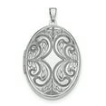 thumbnail image 1 of 925 Sterling Silver Oval Locket Pendant Charm, 1 of 7