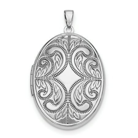 Picture Charm Pendant - 925 Sterling Silver Oval Scroll Photo Pendant Charm Locket Chain Necklace That Holds Pictures Gifts For Women For Her