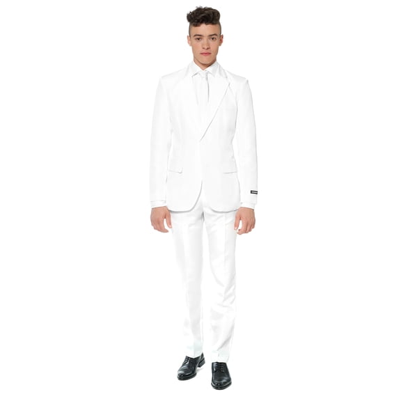 Suitmeister Men's Solid White Color Suit