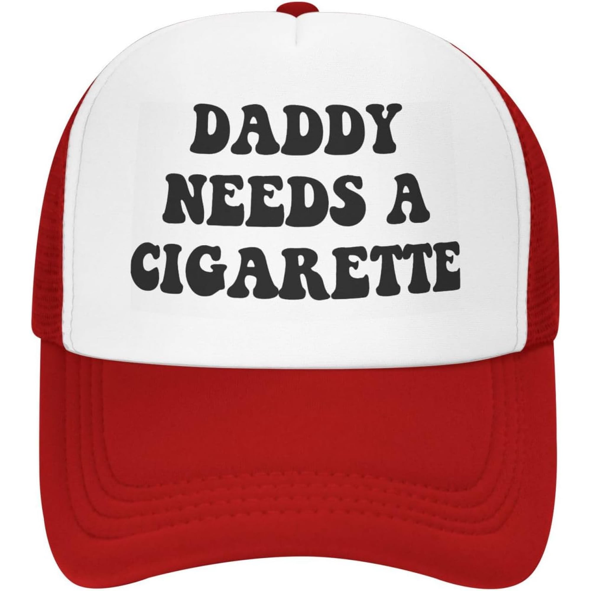 Daddy Needs A Cigarette mesh Baseball Cap FUUNY Trucker Hat