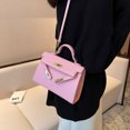 thumbnail image 1 of Bolso de mujer sencillo de moda de celebridades de Internet de verano, nuevo bolso de mensajero de hombro con textura de alta calidad con asa de cerradura, 1 of 5