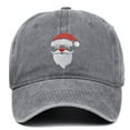 thumbnail image 2 of GBSYEWXS Men Baseball Cap Christmas All-Season Cartoon Print Washed Distressed Hat Grey, 2 of 6
