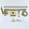 thumbnail image 5 of Freestanding Tub Faucet With Hand Shower, Bathroom Brass Bathtub Faucet, 5 of 5