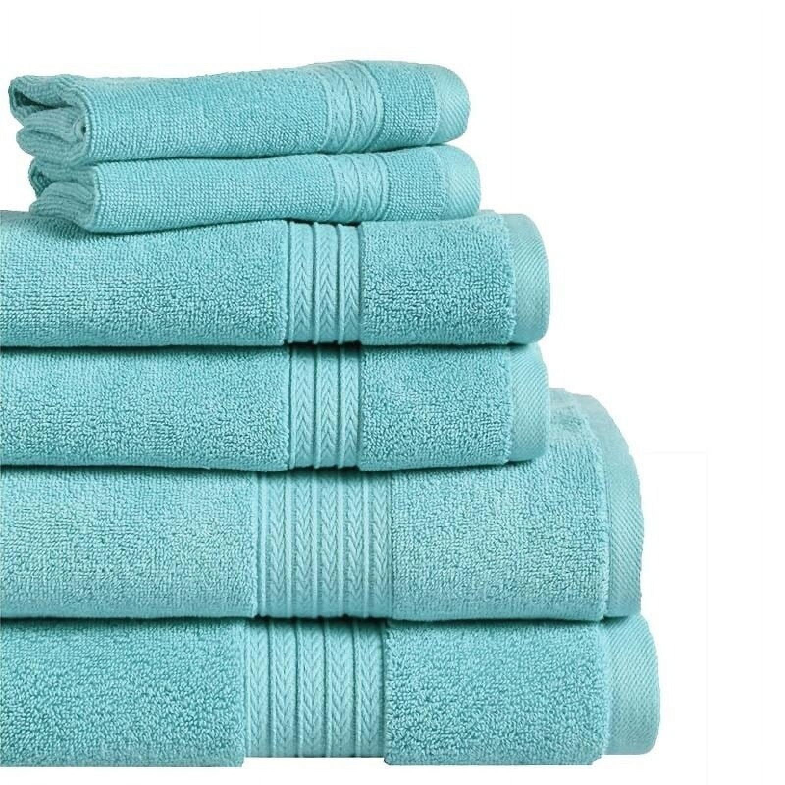 Summit 6 Piece 100 Cotton Bath Towel Set in Marina Walmart