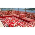 thumbnail image 4 of U Shaped Blue Arabic Floor Sofa Set, Floor Cushions, Patio Sofas, Terrace Sofa, Ethnic Sofa, Moroccan Sofas, Turkish Sofa, 4 of 4