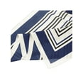 thumbnail image 5 of INSPIRE CHIC Women Striped 27.6" Square Scarf, Contrast Color Satin Neckerchief Head Wrap Bandanas Neck Scarves 27.6x27.6"(LxW) Dark Blue, 5 of 6