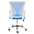 thumbnail image 5 of Modern Home Zuna Mid-Back Office Task Chair - Ergonomic Back Supporting Mesh Back Desk Chair (White/Blue), 5 of 7