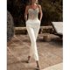 thumbnail image 4 of Women's Casual Sexy Party Wedding Casual White Jumpsuit Print Solid Color, 4 of 5