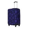 thumbnail image 2 of Salouo purple flower Snowflake Pattern Travel Dust-proof Suitcase Cover, Softside Suitcase Protector Luggage Cover Protector for 18-32inch ,Not Included Suitcase, 2 of 8