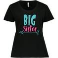 thumbnail image 3 of Inktastic Big Sister, Older Sister, Arrow - Blue Pink Women's Plus Size T-Shirt, 3 of 5