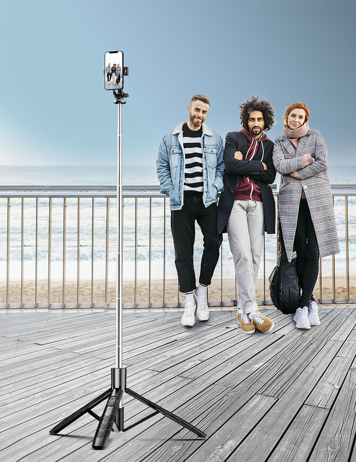 SelfieShow 71 inch Phone Tripod with Wireless Remote photo 8