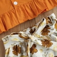 thumbnail image 5 of Toddler Baby Girl Floral Shorts Set Ruffle Halter Tops Bowknot Shorts Outfits, 5 of 8