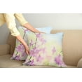 thumbnail image 2 of Ambesonne Floral Throw Pillow Cover 2 Pack, Larkspur Petals Summer, 16", Pale Green Pale Pink, 2 of 7