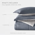 thumbnail image 4 of All Season Reversible Comforter Set Breathable Cool in Stone & Light Gray Cal King/King Size Bedding by Comfort Canopy, 4 of 19