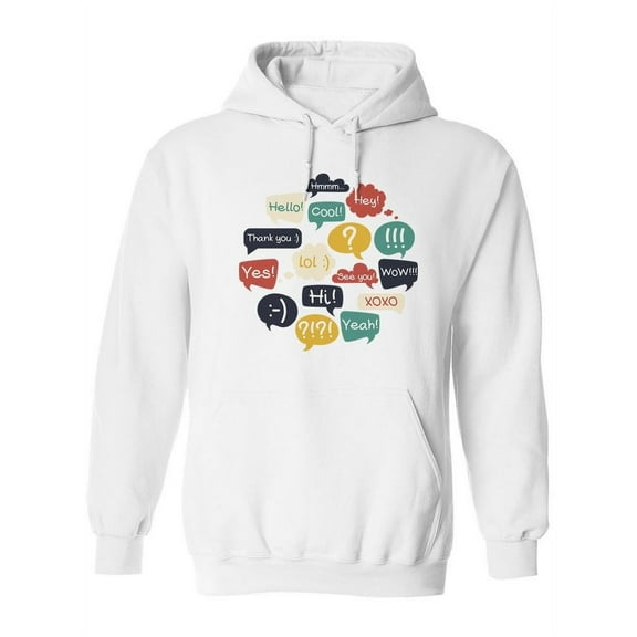 Modern Conversation Hoodie Women -Image by Shutterstock, Female Large