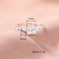 thumbnail image 2 of K-KED Gorgeous 925 Silver Filled Ring Round Cubic Zircon Women Wedding Delicate Jewelry Sz 6-10-10, 2 of 6