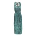 thumbnail image 5 of WTXUE Robes pour Femmes 2024, Robe d'Été Automne Multi-Imprimée pour Fête Mariage, Robe Dos Nu, Robe Verte, 3 Vert TG, 5 of 5