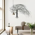 thumbnail image 2 of LuxenHome Black Metal Windy Tree Wall Decor, 2 of 9