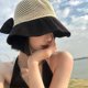 thumbnail image 5 of Sombreros de playa de paja para mujer,Sombreros para el sol,Sombreros para el sol plegables,UPF 50,Sombreros para el sol flexibles para mujer, gorra de ala ancha de verano a la moda, sombrer, 5 of 5