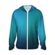 thumbnail image 1 of Fotbe Blue to turquoise Chaqueta con Protección Solar UPF 50+ para Hombre y Mujer, Camisa con Capucha y Bolsillos-XX-Large, 1 of 7
