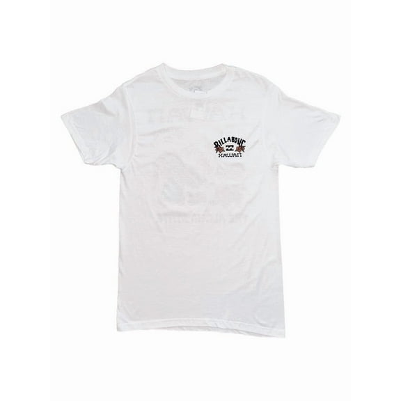 Billabong WHITE Men's Billabong Map Hawaii Tee, US Small