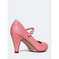 thumbnail image 3 of J. Adams Honey Jane Heels for Women – Round Toe indented Pumps Heels Shoes Stylish and Comfortable with Gentle Ankle Strap, 3 of 4