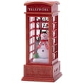 thumbnail image 3 of Christmas Telephone Box Luminous Lantern Christmas Snowing Lantern For Christmas Table Living Room Study Decoration, 3 of 6