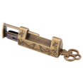 thumbnail image 5 of Candado DEWIN, mini candado de flores de urraca tradicional de estilo chino, llave de bloqueo pequeña para muebles antiguos(Bronce), 5 of 5