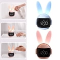 thumbnail image 4 of Cute Bunny Digital Alarm Clock For Kids Control And Rechargeable Sleep Trainer Clock For Boys Girls Bedroom, 4 of 7