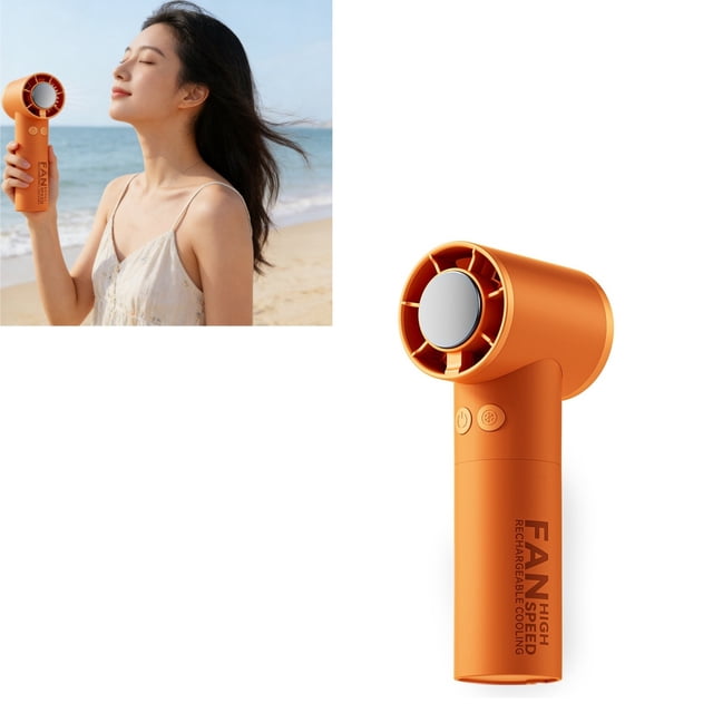 Portable Handheld Fan With Strong Wind Power Rechargeable Battery Operated Personal Fan For Indoor Outdoor Travel