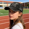 thumbnail image 5 of LNZGNM Still Not Dead Hard to Kill Embroidered Baseball Cap,Funny Saying,Vintage Distressed Adjustable Hat for Men Women,Black, 5 of 5