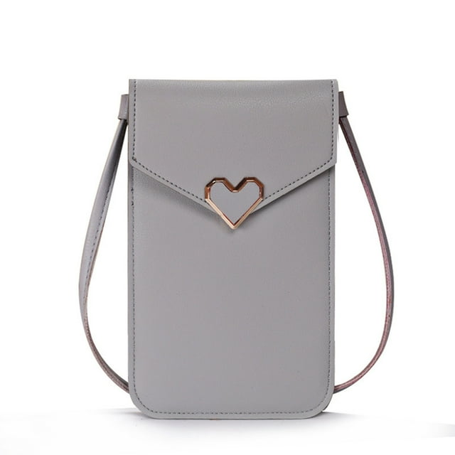 Birdeem Women Touchscreen Phone Bags, Mini Leather Mobile Phone Crossbody Bags Shoulder Handbag Wallet with Credit Card Slots