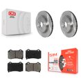 thumbnail image 1 of Transit Auto Rear Disc Brake Rotors and Semi-Metallic Pads Kit for Car Tesla X S K8S-103577, 1 of 11