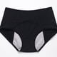 thumbnail image 5 of Minnieouse Bragas protectoras de cintura alta a prueba de fugas, entrepierna de algodón de doble capa para máxima protección, 5 pack/lote Ropa interior Negro L+5 piezas, 5 of 6