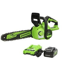 Greenworks 24V 12" Brushless Chainsaw 4.0 Ah Battery and Charger 2016602