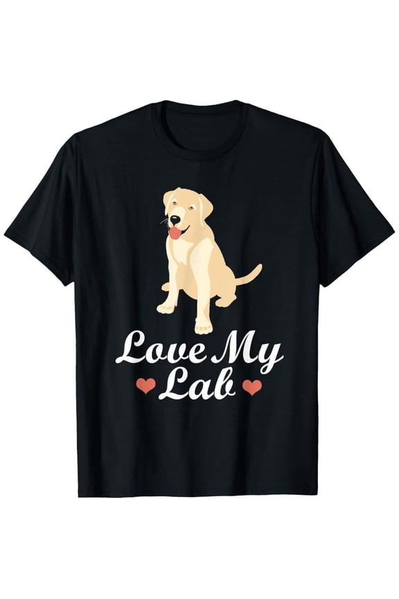 Love My Lab Labrador Dog Animal Gifts For Lab Dogs T-Shirt T-Shirt, mens clothes, mens t shirts 100%cotton, S-XXXL