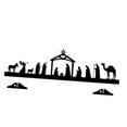 thumbnail image 3 of Dualoai Baby Jesus Manger Ornament Decor Collection Iron Desk Figurine Novelty Manger Scene Jesus Nativity Scene for Home Living Room S, 3 of 9