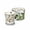 Daisies and Butterflies, variant on STP GOODS Tulip Bone China Mug in Gift Box 9.46 fl oz (280 ml) Floral Mug Coffee and Tea Mug for Latte Cocoa Chocolate, White and Purple