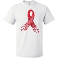 thumbnail image 3 of Inktastic Heart Health Awareness Red Ribbon Made of Hearts T-Shirt, 3 of 5